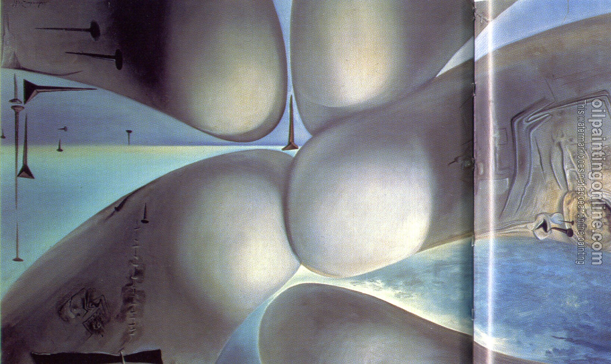 Dali, Salvador - Continuum of the Four Bottocks(Five Rhinoceros Horns Making a Virgin--Birth of a Deity)